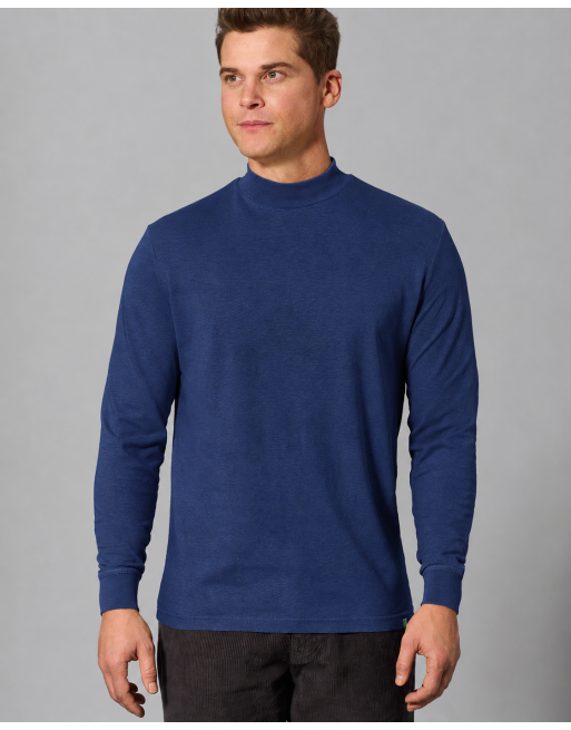 Rollkragen Langarmshirt Normal Fit Hanf/Biobaumwolle - night [a02bf1f9f3d8d54a325a00fa8403000c]