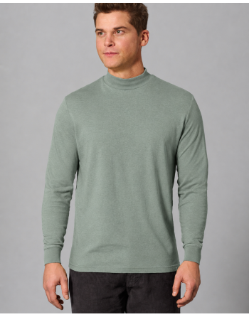 Rollkragen Langarmshirt Normal Fit Hanf/Biobaumwolle - thyme [f090f986e8464a1251fd31e7a6d52a49]