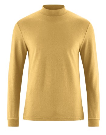 Rollkragen Langarmshirt Normal Fit Hanf/Biobaumwolle - dijon [09f95a09f1c1a855cf957e55dd6427af]