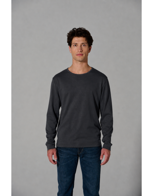 THC Exklusiv Herren Langarmshirt aus Hanf & Bio-Baumwolle - black [9954759e5ca2ffc4d8feec1d90971fe4]