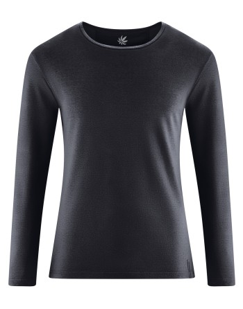 THC Exklusiv Herren Langarmshirt aus Hanf & Bio-Baumwolle - black [b93213f5909b9b995655dab9179e14b0]