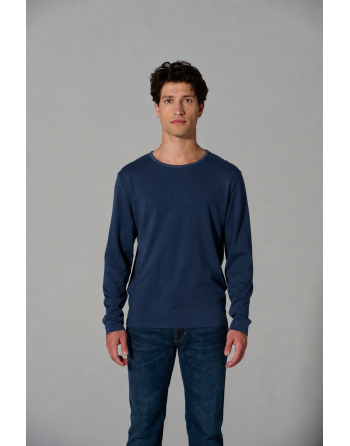 THC Exklusiv Herren Langarmshirt aus Hanf & Bio-Baumwolle - navy [56bf8efd70de57621252f693059c9754]