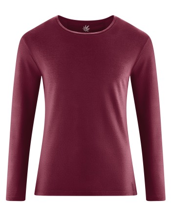 THC Exklusiv Herren Langarmshirt aus Hanf & Bio-Baumwolle - rioja [a2ec4501e1e93da2ee20c989b53c0f42]