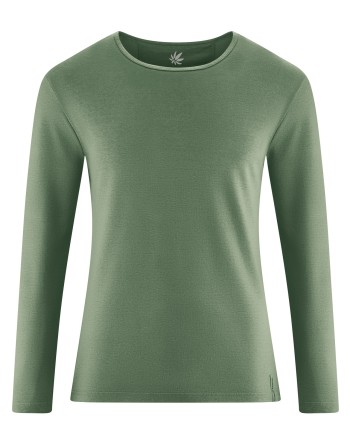 THC Exklusiv Herren Langarmshirt aus Hanf & Bio-Baumwolle - herb [19d902e87438c67d3ae0f58e4b63006c]