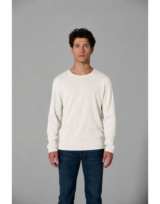 THC Exklusiv Herren Langarmshirt aus Hanf & Bio-Baumwolle - offwhite [60cdd3f1e742ef5ac551c29153770672]