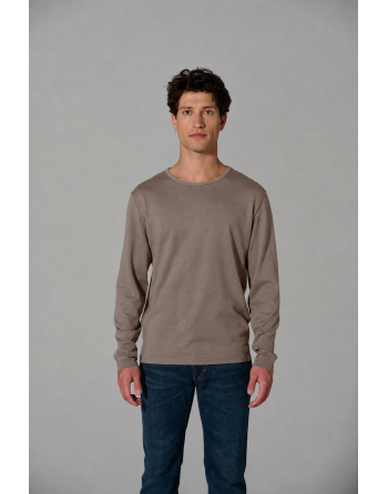 THC Exklusiv Herren Langarmshirt aus Hanf & Bio-Baumwolle - dust [03b462944a63dbe57ba3cb68a5a984c6]