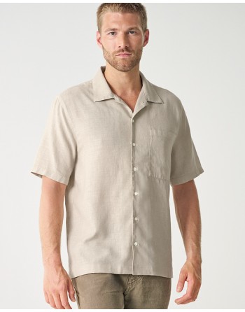 Kurzarmhemd Herren aus Hanf/Biobaumwolle - Casual Fit - distel [6dbf6ea97ae052acc812ef402d38c0df]