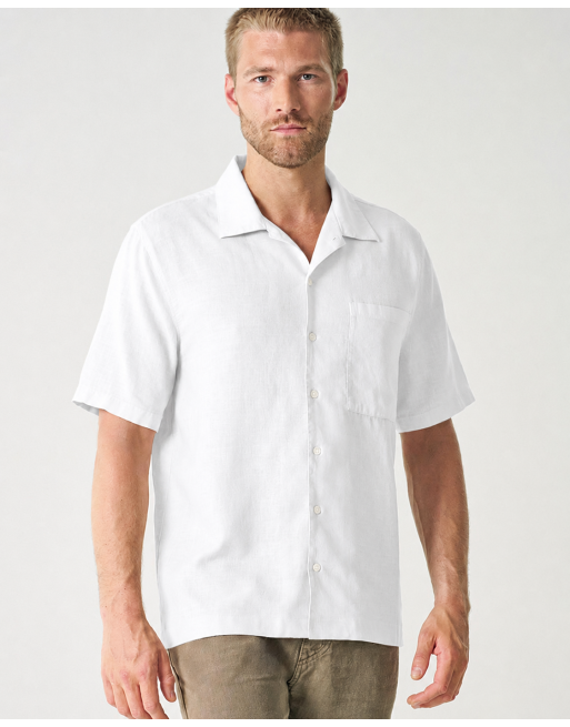 Kurzarmhemd Herren aus Hanf/Biobaumwolle - Casual Fit - white [946e199a9a4daf0965b8826e7d4ffa58]