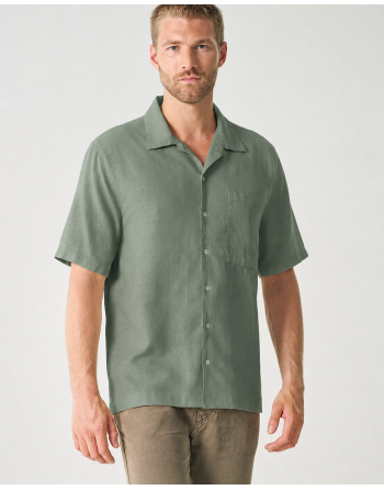Kurzarmhemd Herren aus Hanf/Biobaumwolle - Casual Fit - thyme [d191b86046cca685186e89ce212f05d8]