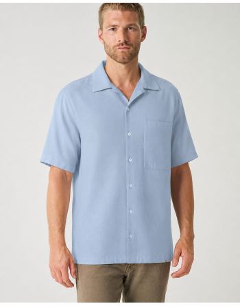 Kurzarmhemd Herren aus Hanf/Biobaumwolle - Casual Fit - smoke [0725e1f2a6ce70d0cb22665fee54b67e]