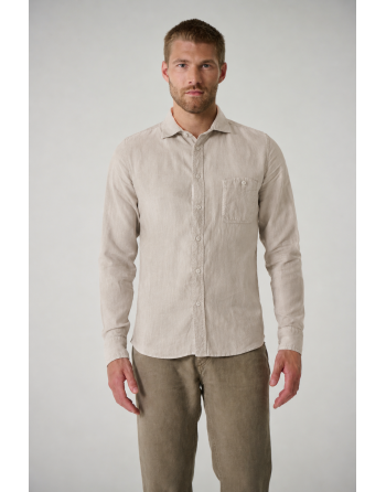 Pures 100% Hanf Hemd Herren - Slim Fit - distel [e2f73e33ecdc4677b567b0639327f2b6]