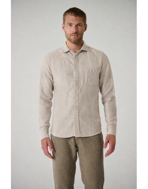 Pures 100% Hanf Hemd Herren - Slim Fit - distel [e2f73e33ecdc4677b567b0639327f2b6]