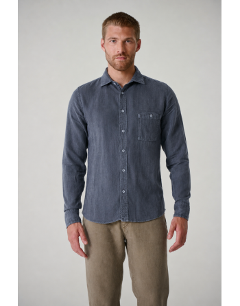 Pures 100% Hanf Hemd Herren - Slim Fit - dark [763fbad8f704914c7b71b8c4516a4ea5]