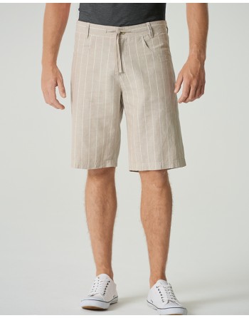 Gestreifte Herren-Shorts aus Hanf/Biobaumwolle - distel [ee894d275d88e41439e20f8118f1da9e]