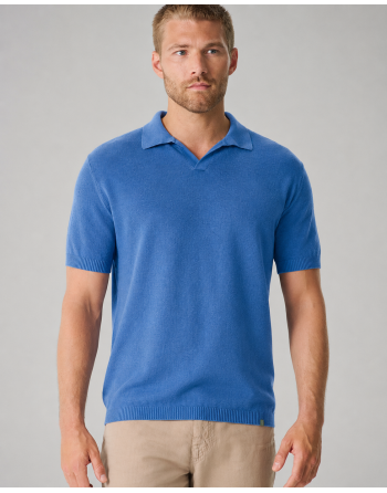 Edles Strick-Polo Hanf/Biobaumwolle Normal Fit - royal [c27cb8c3e1ffc7d19e314b9cbaf193f0]