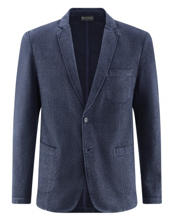 Twill Sakko Hanf/Biobaumwolle Normal Fit - navy [a819853b09b06db90e75e69b400b1305]