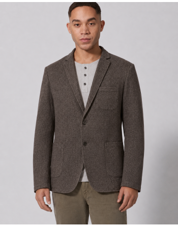 Twill Sakko Hanf/Biobaumwolle Normal Fit - mocca [7467398e451ded342ff3450cbbafce5d]