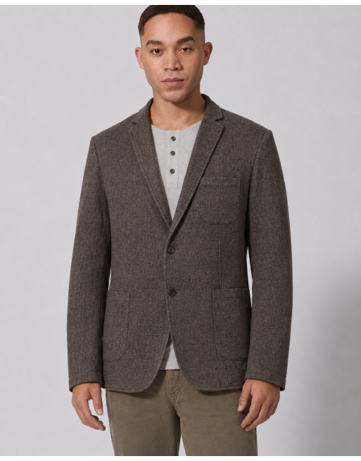 Twill Sakko Hanf/Biobaumwolle Normal Fit - mocca [7467398e451ded342ff3450cbbafce5d]