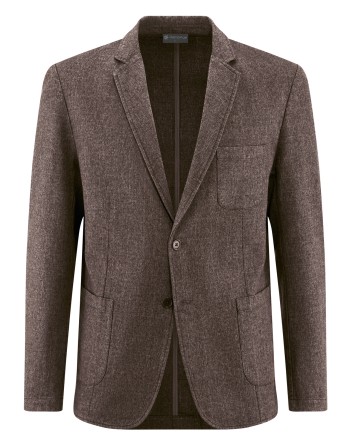 Twill Sakko Hanf/Biobaumwolle Normal Fit - mocca [7edcb2ae5778bf59320f2bd5df936d02]