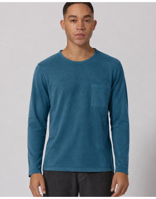 Langarmshirt mit Brusttasche aus Hanf/Biobaumwolle - Normal Fit - reef [e4236d0c1639f09e0bbb892226dd7bf4]