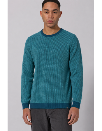 Zweifarbiger Strickpullover Hanf/Biobaumwolle Normal Fit - reef-shelf [4e08535fa7fd67bca8942804894c91e1]