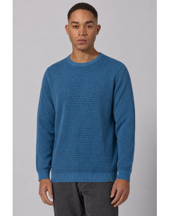 Zweifarbiger Strickpullover Hanf/Biobaumwolle Normal Fit - ocean-reef [545c10164fb49d8e210f81e84d92ad04]