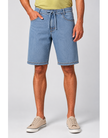Shorts mit geradem Bein aus Hanf/Biobaumwolle - uniblue [5283cdd4724e4e589c3c62105fa5a6ea]