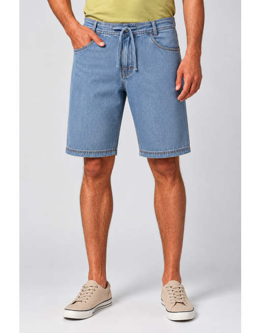 Shorts mit geradem Bein aus Hanf/Biobaumwolle - uniblue [5283cdd4724e4e589c3c62105fa5a6ea]