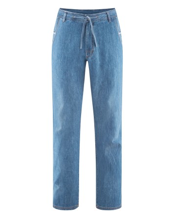 5-Pocket Hose mit geradem Bein aus Hanf/Biobaumwolle - uniblue [e9433522f11623d595cd770c9a82fcea]