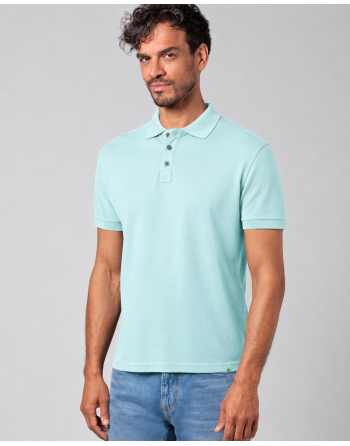 Poloshirt aus Piqué-Jersey aus Hanf/Biobaumwolle Normal Fit - lake [6a28ebc7ca4e4cf10775fd710df83041]