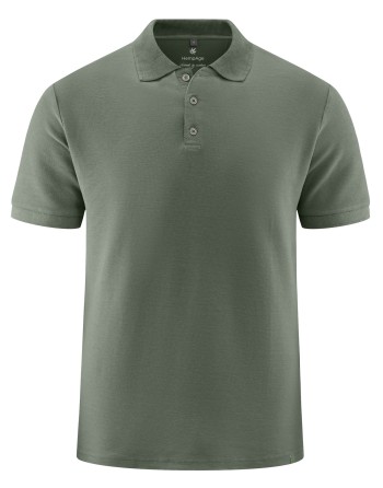 Poloshirt aus Piqué-Jersey aus Hanf/Biobaumwolle Normal Fit - moss [3217d327254cc68f5e221101643c921d]