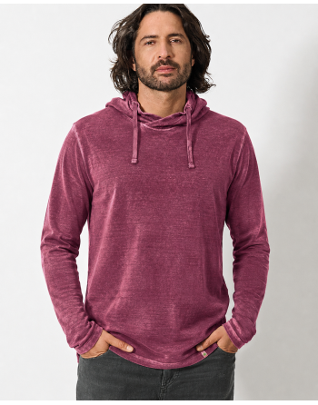HempAge Herren Langarmshirt aus Hanf/Bio-Baumwolle – Normal Fit - wine [c12a0b9489330a75e2a735a885e2a626]