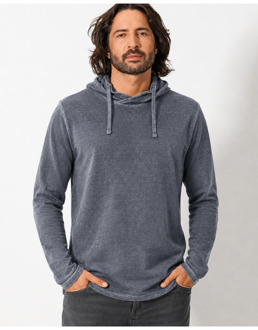 HempAge Herren Langarmshirt aus Hanf/Bio-Baumwolle – Normal Fit - shale [1eeb87f5c5acfdebb07c69ae75139fde]
