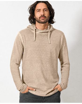 HempAge Herren Langarmshirt aus Hanf/Bio-Baumwolle – Normal Fit - shitake [0b037a039e0c3b47cdea69db0baaf107]