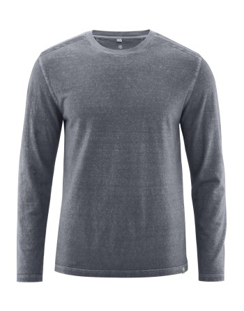 Langarmshirt im Used Look mit Wascheffekten Hanf/Biobaumwolle Normal Fit - shale [155380cf1132362a42a41e246ef94f50]