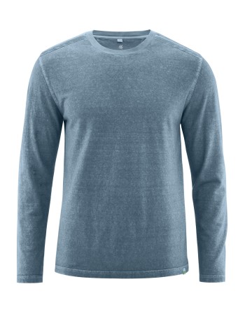 Langarmshirt im Used Look mit Wascheffekten Hanf/Biobaumwolle Normal Fit - dove [b4dd22d784cbf0c3428e5639e66297fc]