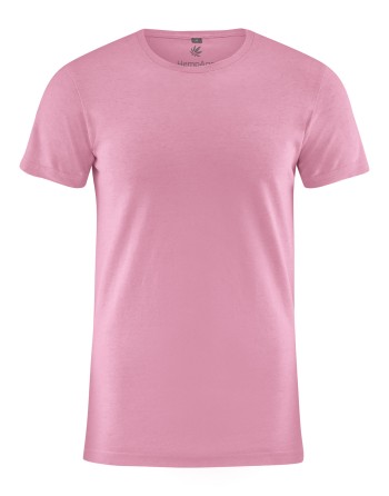 Slim fit T-Shirt Hanf/Biobaumwolle Herren - rose [d7d8727c94bd3dbb0827b1f9bb5b3efc]