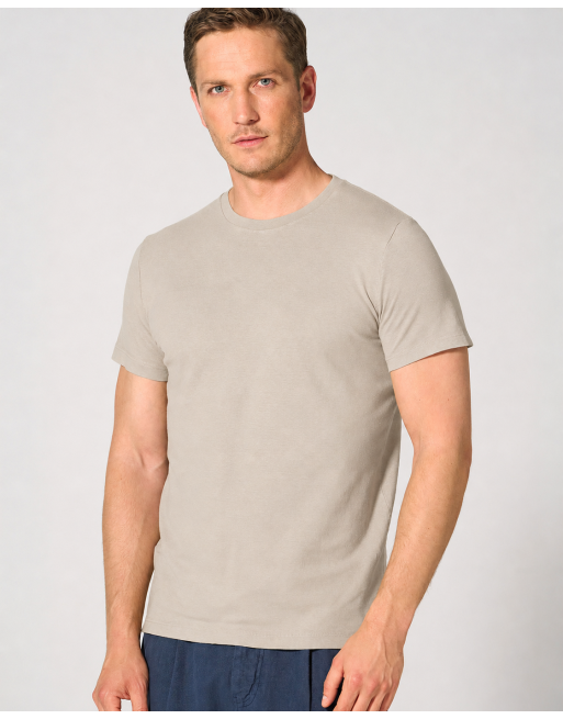 Slim fit T-Shirt Hanf/Biobaumwolle Herren - distel [f45fa0aa82fadf472a1fe10eed794bff]