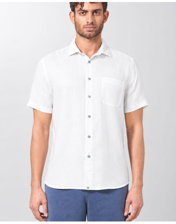 100% Hanf Kurzarmhemd Normal Fit - white [28f15e2546e2a24bf6f3b9f1ecb1c960]
