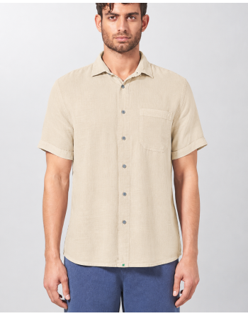 100% Hanf Kurzarmhemd Normal Fit - gobi [7aef73bdb9dbc21240f8d4dea47c36b4]