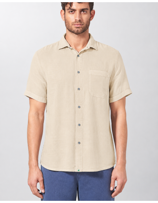 100% Hanf Kurzarmhemd Normal Fit - gobi [7aef73bdb9dbc21240f8d4dea47c36b4]