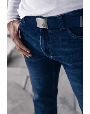 Verstellbarer Gürtel aus Hanf/Biobaumwolle - One Size - navy [933c507a884a1fc9e99b217e192b9837]