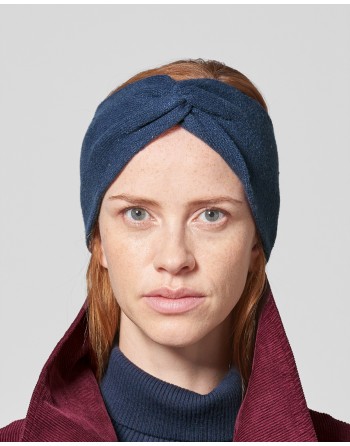 Wärmendes Stirnband recycled aus Hanf/Biobaumwolle Unisex - navy [3b1185a7aa17ce509dd50075714f1bd3]
