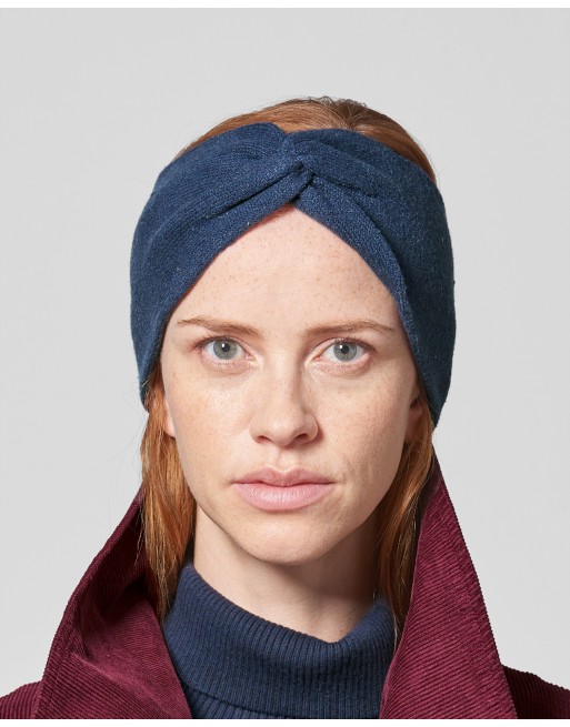Wärmendes Stirnband recycled aus Hanf/Biobaumwolle Unisex - navy [3b1185a7aa17ce509dd50075714f1bd3]