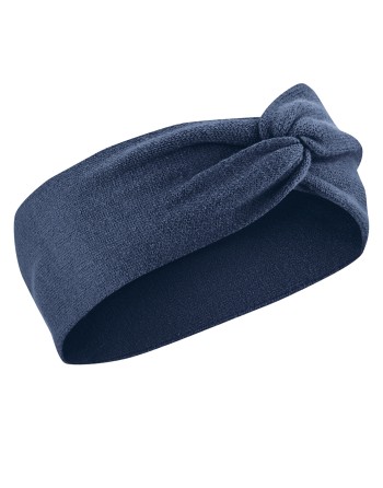 Wärmendes Stirnband recycled aus Hanf/Biobaumwolle Unisex - navy [db8a5dc8c9e081c58293e4e8dbf3e039]