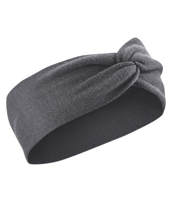 Wärmendes Stirnband recycled aus Hanf/Biobaumwolle Unisex - anthrazit [f550b5325cff52c3b28cf2a00dee14ff]