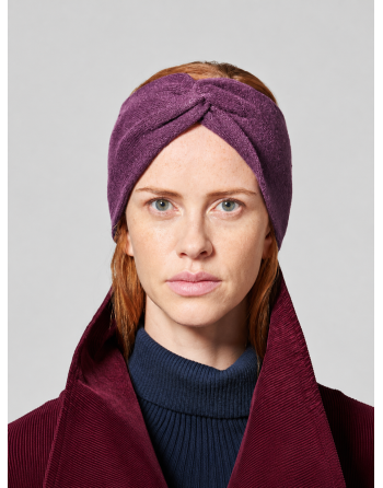 Wärmendes Stirnband recycled aus Hanf/Biobaumwolle Unisex - purple [d8d9b830d80bff8d2fa5100b0ea4955a]