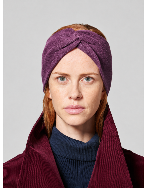 Wärmendes Stirnband recycled aus Hanf/Biobaumwolle Unisex - purple [d8d9b830d80bff8d2fa5100b0ea4955a]