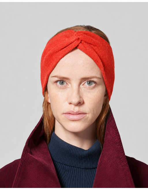 Wärmendes Stirnband recycled aus Hanf/Biobaumwolle Unisex - brick [163d77adeb99877f2b40d73300c38571]