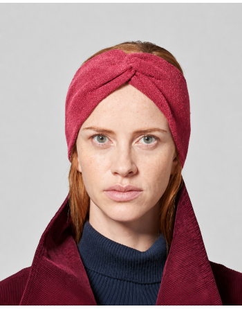 Wärmendes Stirnband recycled aus Hanf/Biobaumwolle Unisex - barolo [b5dcf9f2c1248bcc15fed5de82702341]